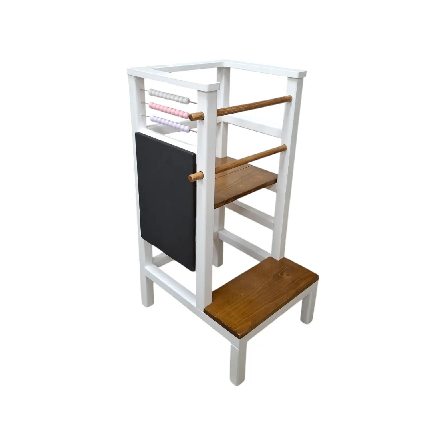 Learning Tower in Color (with Counter and Board) - white + oak stain - Image 3